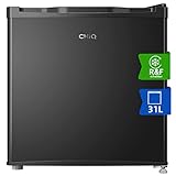 CHIQ Mini Gefrierschrank 31L, Mini Tiefkühltruhe bis zu -24°C, 4 Sterne Gefrierfunktion, 49,6 x 47,4 x 44,7 cm (HxBxT),Schw