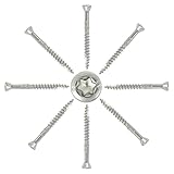 300 Stück Terrassenschrauben mit Schneidkerbe und Schälrippen 4,0 x 45 mm V2A mit ETA Zulassung - Dielenschrauben Holzschrauben Fräsrippen Cut-Spitze gleitbeschichtet Rostfrei TORX I DIOS24®