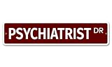 Metallschild „Psychiater“, 10,2 x 40,6