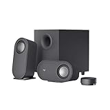 Logitech Z407 Bluetooth-Computerlautsprecher mit Subwoofer und kabelloser Steuerung, raumfüllendem Sound, Premium-Audio mit mehreren Eingängen, USB-Lautsprechern - Grap