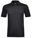 RAGMAN Herren RAGMAN Kurzarm Poloshirt, Schwarz, XL