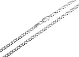 SILBERKETTEN STORE DEIN SCHMUCK ONLINE SHOP Massive Panzerkette 3mm - Länge 120cm, 925 Silb