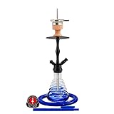 AMY 440 Stillness II Klick Shisha Wasserpfeife (Blau Schwarz matt)