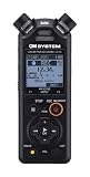 OM SYSTEM LS-P5 Hi-Res Audiorekorder mit TRESMIC II 3-Mikrofonsystem, breite Richtungssteuerung, integriertes Bluetooth für Kopfhörerüberwachung und Smartphone-Steuerung, 16 GB Speicher, 37h L