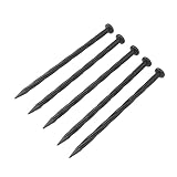 Uadme Landschaftseinfassung, Verankerungsspikes, Nylon, Landschaftsverankerungsspikes, 50 Stück, spiralförmige Einfassungen für Pflastersteine, Unkrautbarrieren, R