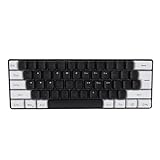Gaming-Tastatur, RGB-Hintergrundbeleuchtung, Kompakte 61-Tasten, Kabelgebundene Bürotastatur mit USB-Schnittstelle, für Win 2000, Win XP, Win ME, Vista, Win 7, Win 8, Win 10