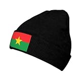 XZDZWK Flagge Burkina Faso Strickmütze, schwarz, bequem und hautfreundlich, geeignet für Outdoor-Sportarten und Reisen, Schwarz , Einheitsgröß