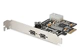 DIGITUS IO-Karte - PCIe - Firewire 800 1394b Schnittstellen-Karte - 3-Port - 2x 9-Pin extern & 1x 9