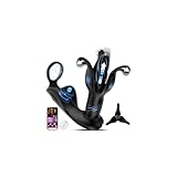 Soulour Analvibratoren für Mann Prostata Stimulation Männer, 4IN1 Expansions- und Schubmodi Analplug mit Penisring&Hodenvibration, AI Sex Spielzeug für die Männer Anal Plug Analkugeln 9x9 Modi R