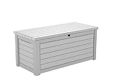 Koll Living Aufbewahrungsbox/Kissenbox, 623 Liter trockener & belüfteter Stauraum - mit Gasdruckfedern - Deckel bis zu 272 kg belastb