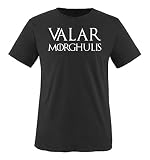 Just Style It - Valar Morghulis - Game of Thrones - Herren T-Shirt - Schwarz/Weiss Gr. M