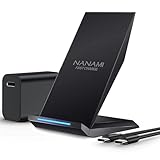 Fast Wireless Charger, NANAMI kabelloses Ladegerät (mit USB C ladegerät 20W PD Adapter) für Apple iPhone 17 16 15 14 13 12 Pro Max XR 8,10W Induktive Ladestation für Samsung Galaxy S26 S25 S24 S23 S22