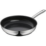 WMF Devil Bratpfanne 28 cm, Pfanne Induktion Antihaftbeschichtung, Keramikpfanne, Edelstahlgriff, Induktionspfanne für alle Herdarten geeignet, Pfanne Keramikbeschichtung, back