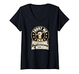 Damen Vertrauen Sie mir, ich bin ein professioneller AC-Mechaniker zum Mieten T-Shirt mit V
