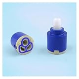 DETPWVWB Wasserhahn-Kartusche, Wasserhahnventil, Keramikscheiben-Ventil 25 mm für Einhebelmischer für Bad oder Küche (3 Löcher à 25 mm)