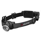 Ledlenser H8R SE LED Stirnlampe | Kopf Lampe 700 Lumen aufladbar | Headlight mit 170 Meter Leuchtweite fokussierbar | 70 Stunden Leuchtdauer | Stirnlampen Set mit Akku, Gürteltasche und USB Kab