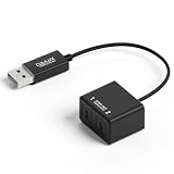 Cubilux USB A auf Dual TOSLINK optischer Audio-Splitter, USB Typ A auf Doppel SPDIF Konverter, USB 2 Wege S/PDIF Adapter, kompatibel mit PS4/PS5 Lenovo Dell HP Laptop Computer S