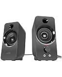 Speedlink DAROC Stereo PC Speaker - PC Lautsprecher, Klinkenstecker 3,5mm, 12Watt, PC Boxen Aktiv, schw