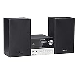 Grundig CMS 1050 DAB+ BT Kompakt Micro Anlage (Bluetooth, CD-MP3-Wiedergabe, USB Anschluss) schwarz/silb