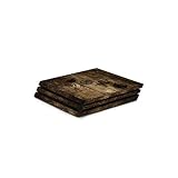 Hama Design-Skin „Wood“ für PlayStation 4 PRO (Folien-Set in Holz-Optik für PS4 PRO Konsole und 2 Controller, rückstandslos entfernbar) Designfolie, Gehäuse-Aufkleb