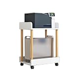 KZKZK Computer-Host-Schrank-Aufbewahrungsregal, PC-Host-Wagen-Organizer-Regal mit 2 feststellbaren Rädern, for Büro, Arbeitszimmer, Schlafzimmer(Color1,54x32.4x66.3cm)