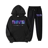 Generisch Trainingsanzug Damen Anzug Damen Sportanzug Herren Jogginganzug Damen Hip Hop Hood Trainingsjacke Damen Jogginganzug Herren Kapuzenjacke Und Sporthose Trainingsanzug Herren (B08,M)