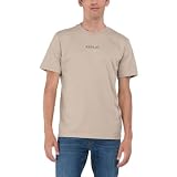 Replay Herren T-Shirt Kurzarm aus Baumwolle, Grau (Light Taupe 803), XS