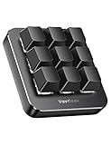 VAYDEER Makro-Tastatur - Einhändige, programmierbare, mechanische Mini-Tastatur mit 9 programmierbaren Tasten & Mehreren programmierbaren Schichten. Kompatibel mit Mac OS, Windows & V