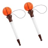 DOITOOL 2 Stück Dehnbare Stifte Haken Gericht Party Cartoon-gel-tintenstift Sport Fangen Erwachsene Zu Lustig Karikatur Sprichwort Basketball-stifte Tragbare Tintenstifte Plastik