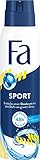 Fa Deospray Sport (150 ml), Deo mit dem belebenden Duft von grünem Zitrus, Deo ohne Aluminium für bis zu 48 h Deo-Schutz, hinterlässt keine Deo-Rückstände auf der Kleidung