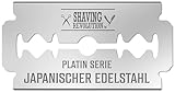 Shaving Revolution 50 Rasierklingen Rasierhobel - Für Männer - Japanische Hobel Aus Platin-edelstahl Für Eine Glatte, Präzise Und Saubere R