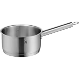 WMF Comfort Line Stielkasserolle 16cm ohne Deckel, kleiner Topf 1,4l, Kochtopf klein, Nudeltopf, Milchtopf Induktion, Cromargan Edelstahl mattiert, Skalierung, stapelbar, unb