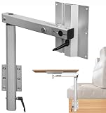 HWHongRV Upgrade Wohnmobil-Tischbein mit klappbarer Tischplatte, um 360 Grad drehbar, abnehmbare Premium-Aluminiumlegierung, Wohnmobil-Tischbeinhalterung, Zubehör für Wohnmobil, Ponton, LKW,