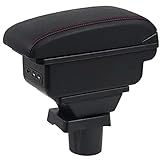 QMZDXH Auto Armlehnen Für Mini Cooper R50 R52 R53 R57 R58 F55 F57 Compatriot R60 F60 Armlehnenstil Auto Zubehör Box (schwarz)