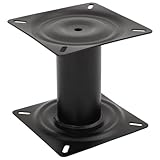 vidaXL Stuhlfuß, Bootssitz Podest Sockel, Sitzkonsole für Flachbodenboot Kanus, Stuhlbein Sitzbein, Schwarz 18cm Pulverbeschichteter S