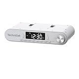 TechniSat Viola Küchenradio - Unterbau Radio mit UKW/FM, LED Display, Arbeitsleuchte, Timer, Bluetooth, Weckfunktion, Freisprecheinrichtung, 5 W Lautsp