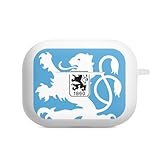 DeinDesign Hülle mit Karabiner kompatibel mit Apple AirPods Pro 2. Generation Case weiß Schutzhülle mit Schlüsselanhänger TSV 1860 München Offizielles Lizenzprodukt Wapp