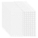 1080 Stück Klettpunkte Selbstklebend, 10mm Klettverschluss Self Adhesive Klettklebepunkte Klettband Klett Klebepunkte Klettverschluss für Papier Glas Metall Kunststoff L