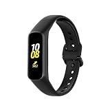 Armband Kompatibel mit Samsung Galaxy Fit 2, Silikon Ersatzarmband für Samsung Fit 2 SM-R220 (Schwarz)