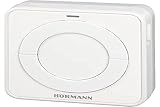 Hörmann 4511652 Wandtaster/Funk – Innentaster FIT 2-1 BS ~ für 2 Funktionen, Anschlussmöglichkeit von max. 2 Bedienelementen über Kabel, z.B. Schlüsseltaster ~ Maße: 8 x 8 x 4,5