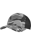 Flexfit Unisex 6606C-Camo Trucker Cap, Dark camo/blk, one S