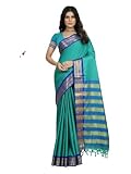 Zari 25706428 Paithani-Sari aus Seidenmischung, türkis / blau, O