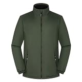 Darringls College Jacke Herren bequem Funktionsjacke Rollkragen Jacket leichte Softshell Jacke mit Zipper dünne Jacke Einfarbig Rush Jacken Moden Outdoorjacke Oversize Sportjacke Casual Fahrradjack