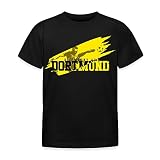 Spreadshirt Die Macht Aus Dortmund Schwarz-Gelb Fußball Fan Teenager T-Shirt, 152/164 (12-14 Jahre), Schw