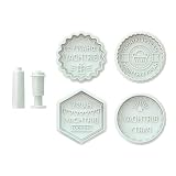 Anpassbares Keksstempel Set Für Personalisierte Leckereien. Einzigartige Keksform Perfekt Für Party Backen Und Dek