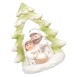 BUBEFSKD Kindersichere‌ Krippen ‌Stubenwagen‌ Dekoration, harmloses Kolophonium, Weihnachtsskulptur zum Unterrichten biblischer Bräuche, harmlose Geburtsfig