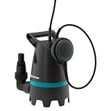 Gardena Schmutzwasser-Tauchpumpe 10.500 Basic: Elektrische Tauchpumpe mit Fördermenge 10.500 l/hEinstellbarer Schwimmerschalter mit Dauerlauffunktion (9008-47), Schw