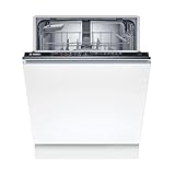 Bosch SBV2HTX08E Serie 2 Vollintegrierter Geschirrspüler, 60 cm, XXL, EcoSilence Drive, Besteckkorb, ExtraTrocknen, Info Light, Smart Start, AquaStop, Extra Trocknen, LED Display, Home C