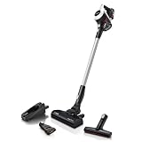 Bosch Akku-Staubsauger Unlimited 6 BCS611AM, kabelloser Handstaubsauger, beutellos, leicht, Hygiene-Filter, 10 Jahre Motorgarantie, hohe Saugleistung, Lange Laufzeit, alle Bodenarten, weiß