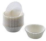 Original Kaiser Inspiration Mini Muffins Papierförmchen, 200 Stück, klein 4,5 cm, Muffinförmchen Papier weiß, fettdicht, ideal für süße und herzhafte M